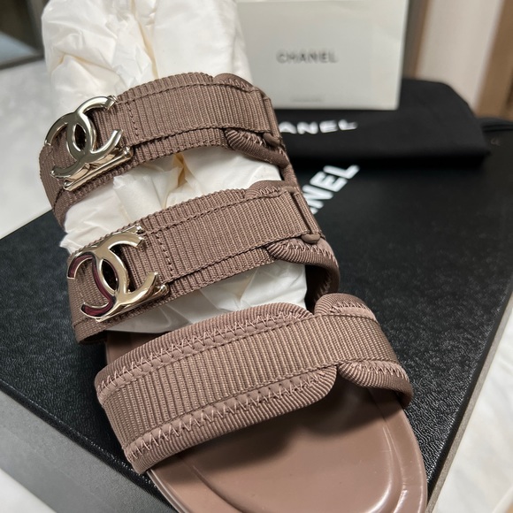 Brand new, never worn Chanel Sandals. This color is not available in the USA. - Picture 7 of 8